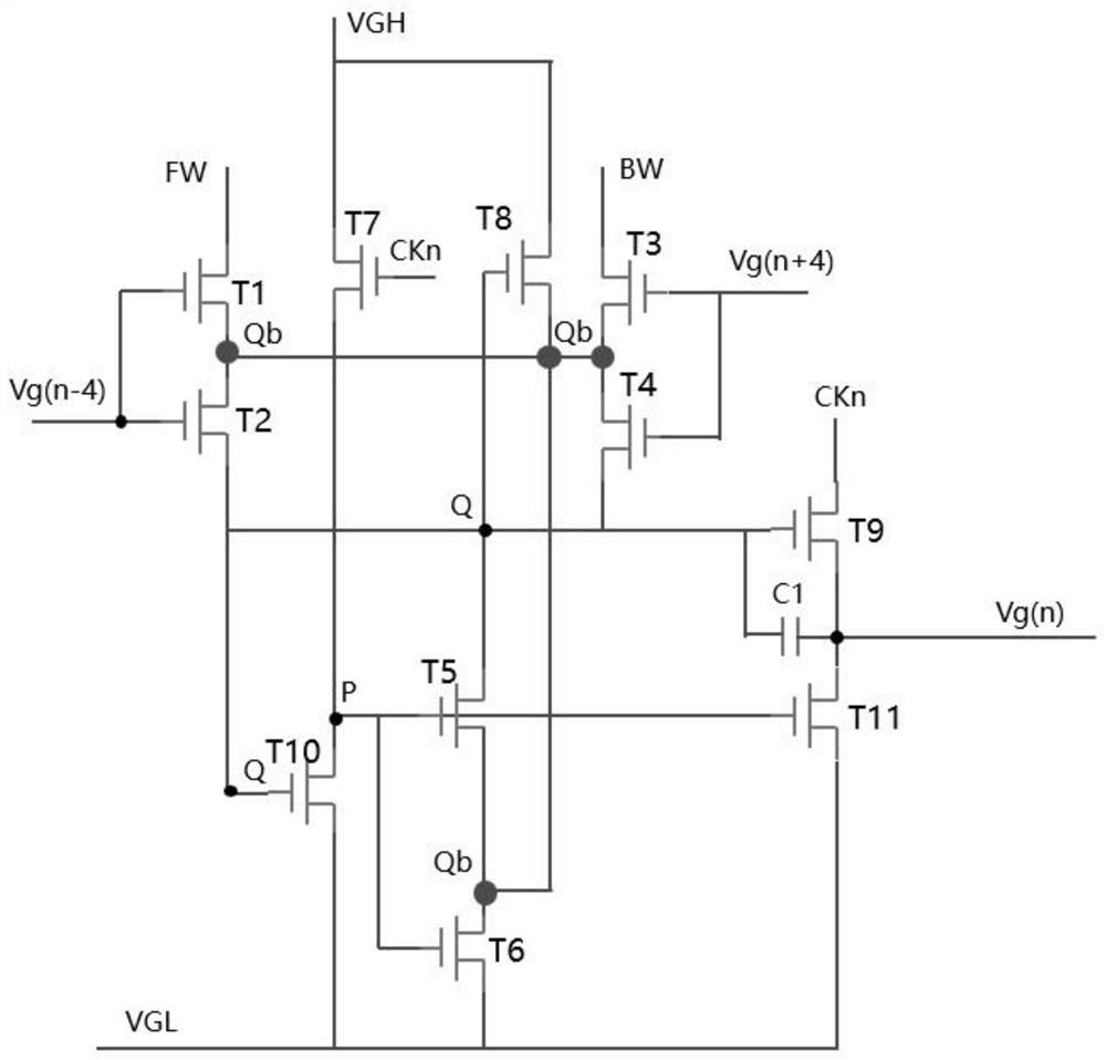 GIP circuit and driving method thereof