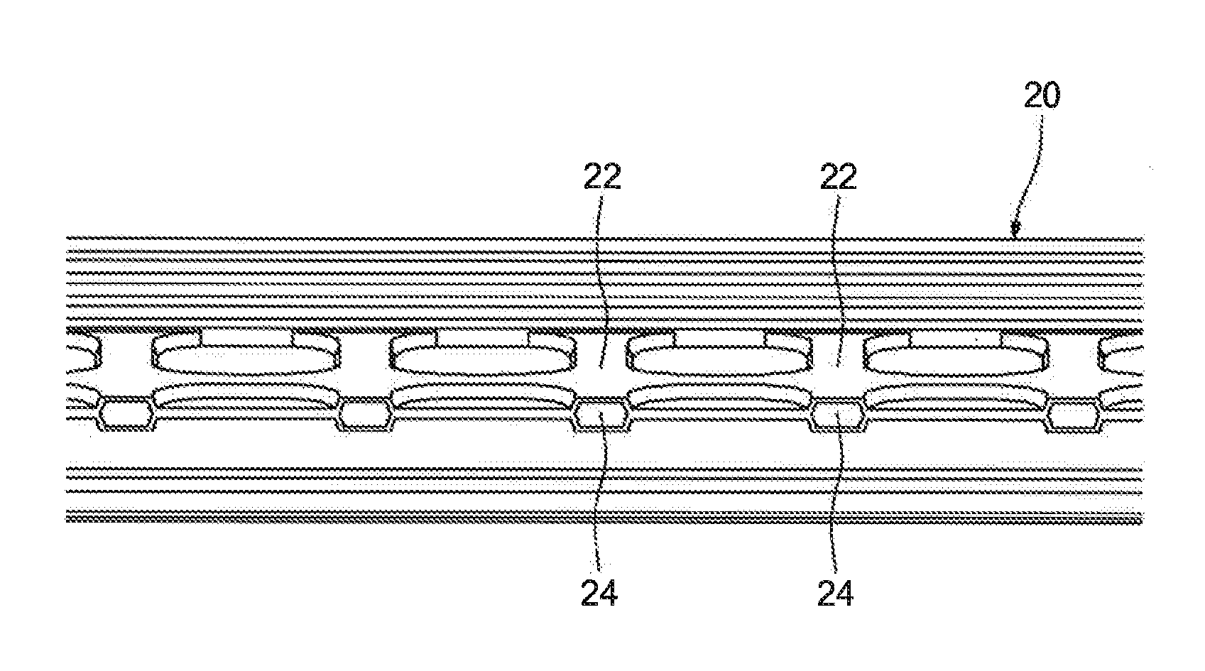 Fuel-cell stack comprising a stack of cells and bipolar conductive plates
