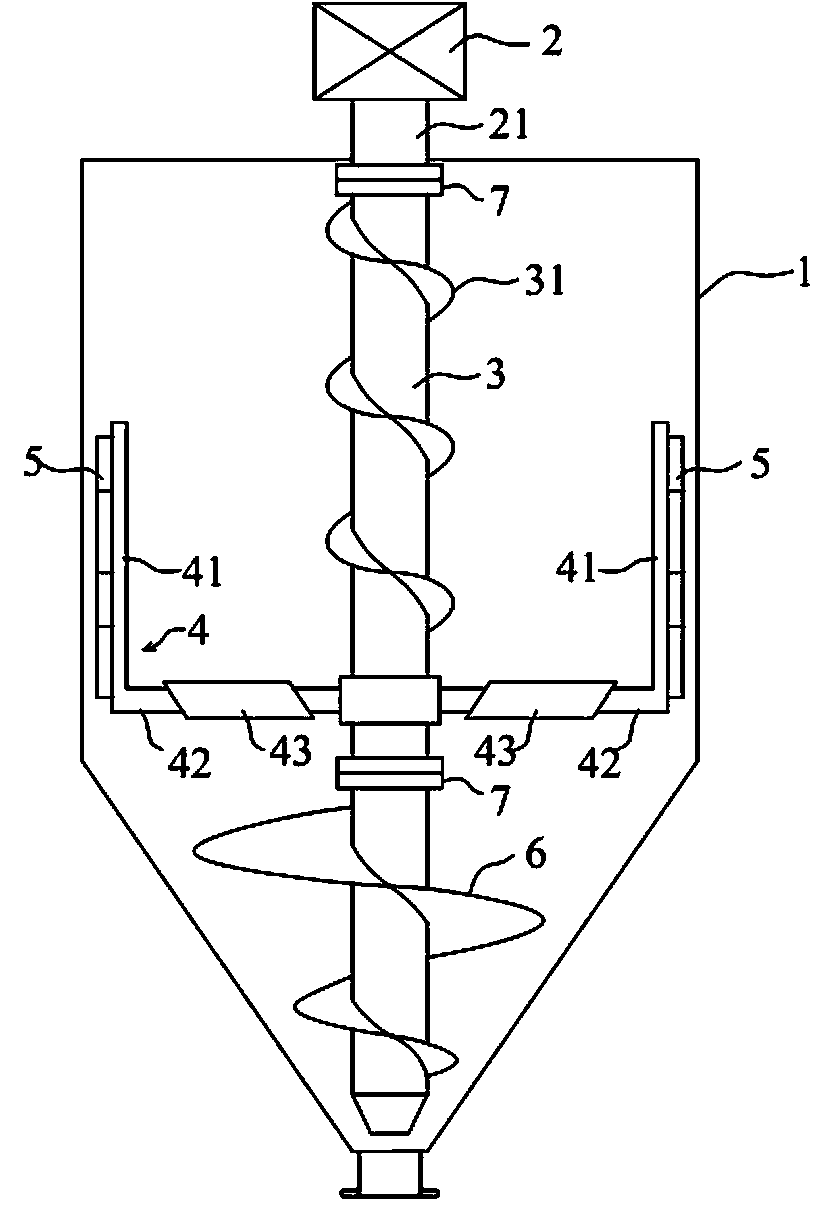 Reaction kettle for producing static material not easy to flow and use method thereof