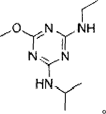 A kind of mixed herbicide containing bentazone, rimsulfuron-methyl and atrazine and its application