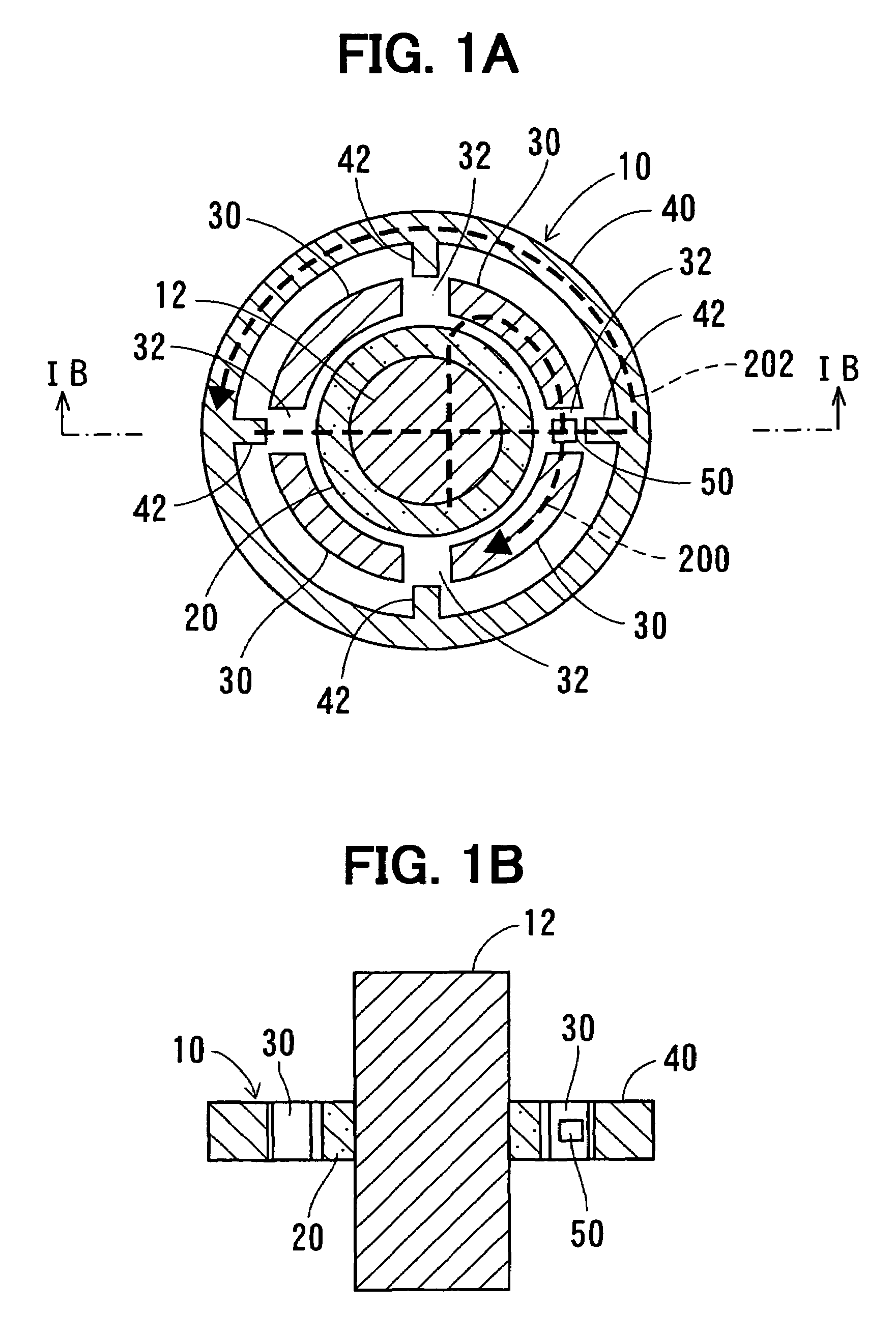 Rotation angle using orthogonal magnetic sensing elements in close proximity to each other