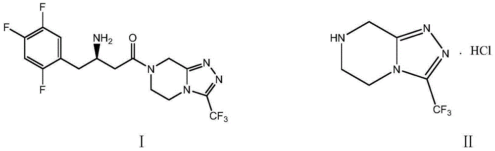 Preparation method of sitagliptin intermediate triazolopyrazine derivative