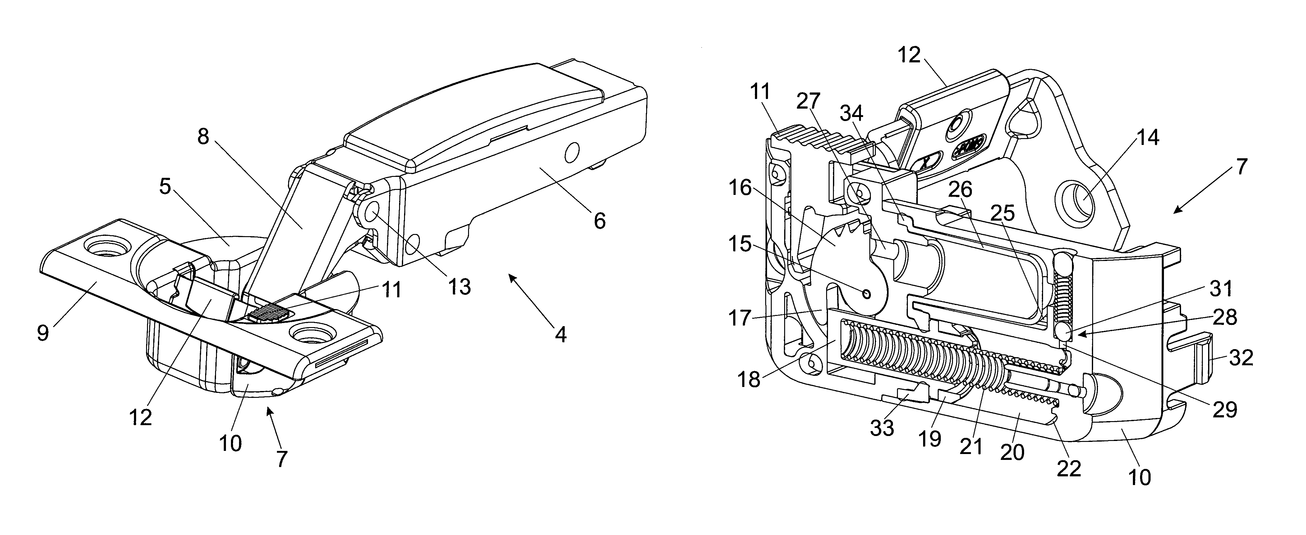 Damping device for movable furniture parts