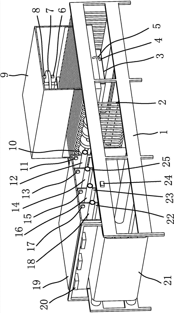 Integrated automobile leather guniting and drying machine