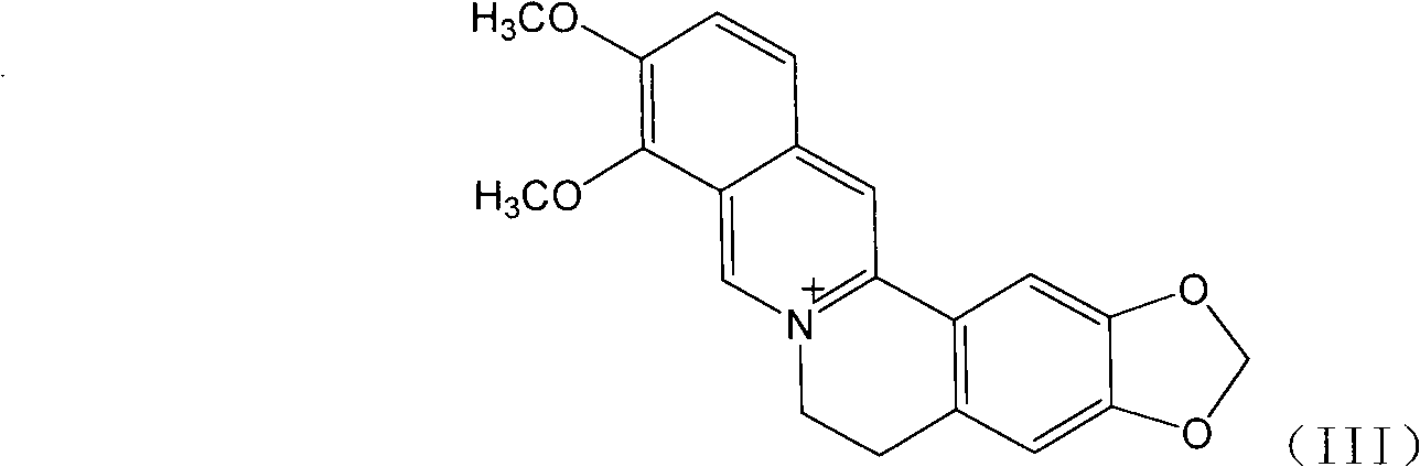Rheinic acid berberine ion pair compound, preparation method and applications