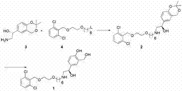 New synthesis method of long-acting beta2 receptor agonist vilanterol