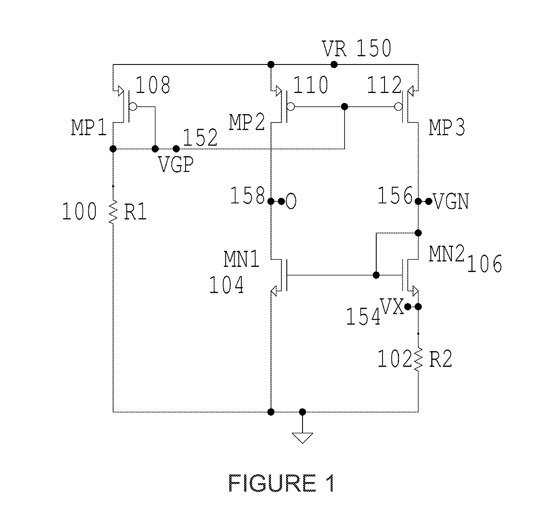 Temperature-stable CMOS voltage reference circuits