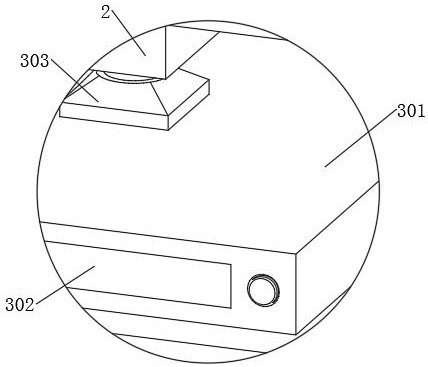 Detection device for detecting thickness of semiconductor wafer