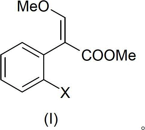 The preparation method of methoxy acrylate fungicide