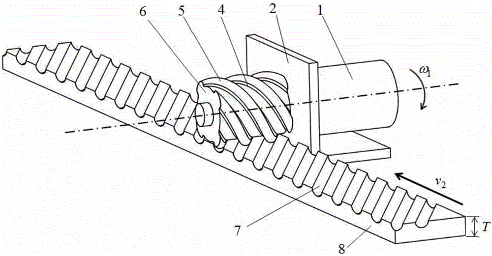 Convex-concave engaged arc gear and rack mechanism without relative sliding