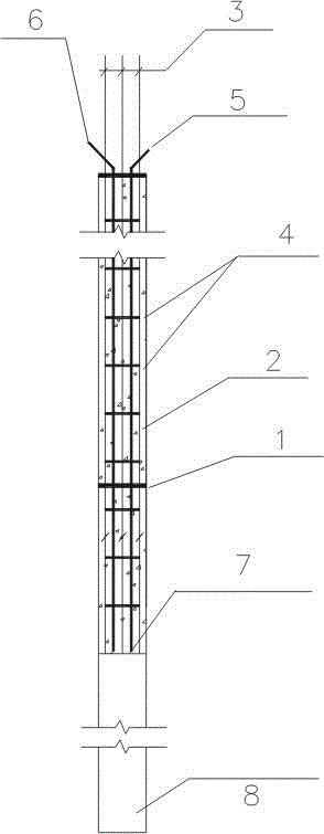 Core-grouting reinforcing construction method for prestressed concrete pipe piles with post-grouting method