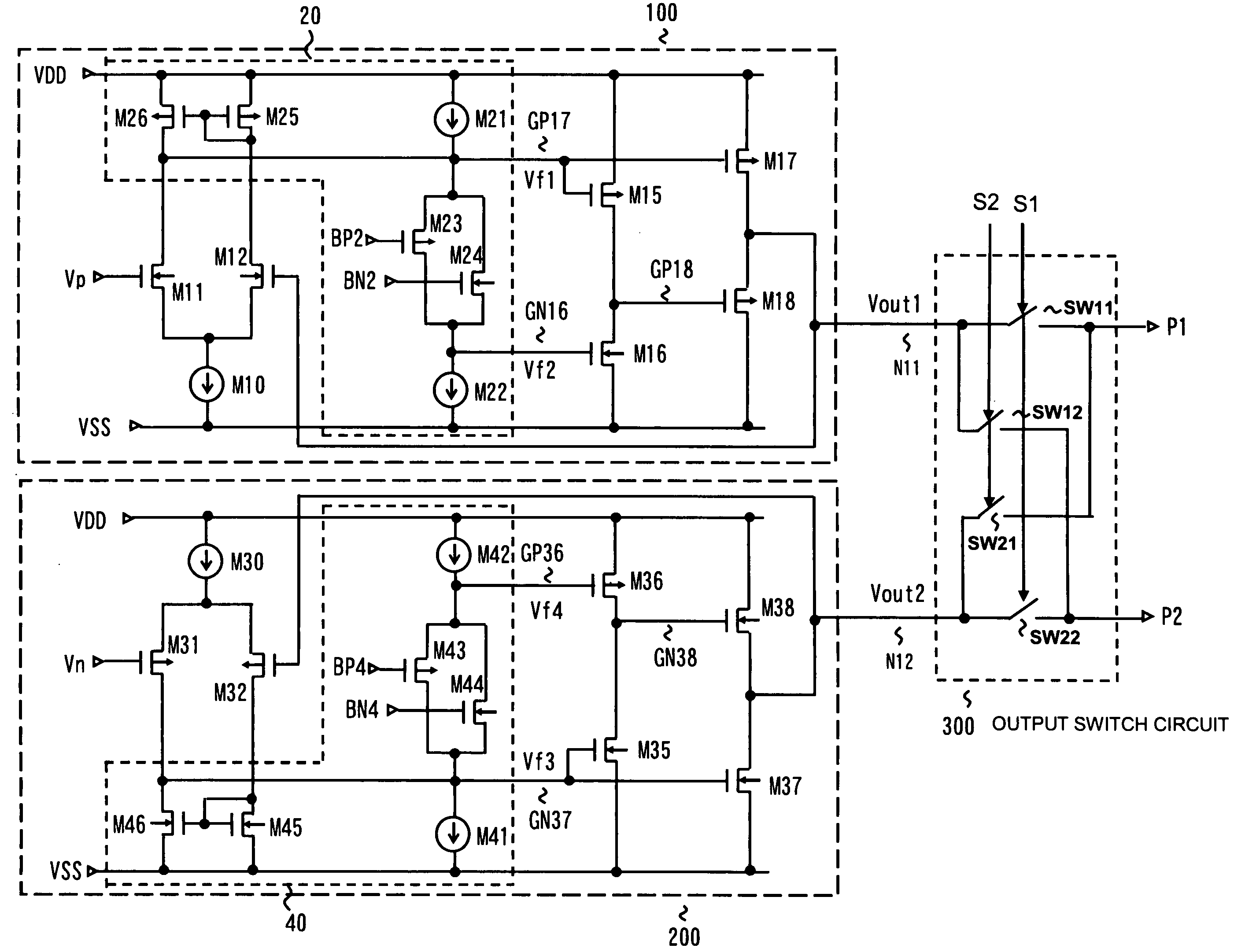 Differential amplifier and drive circuit of display device using the same