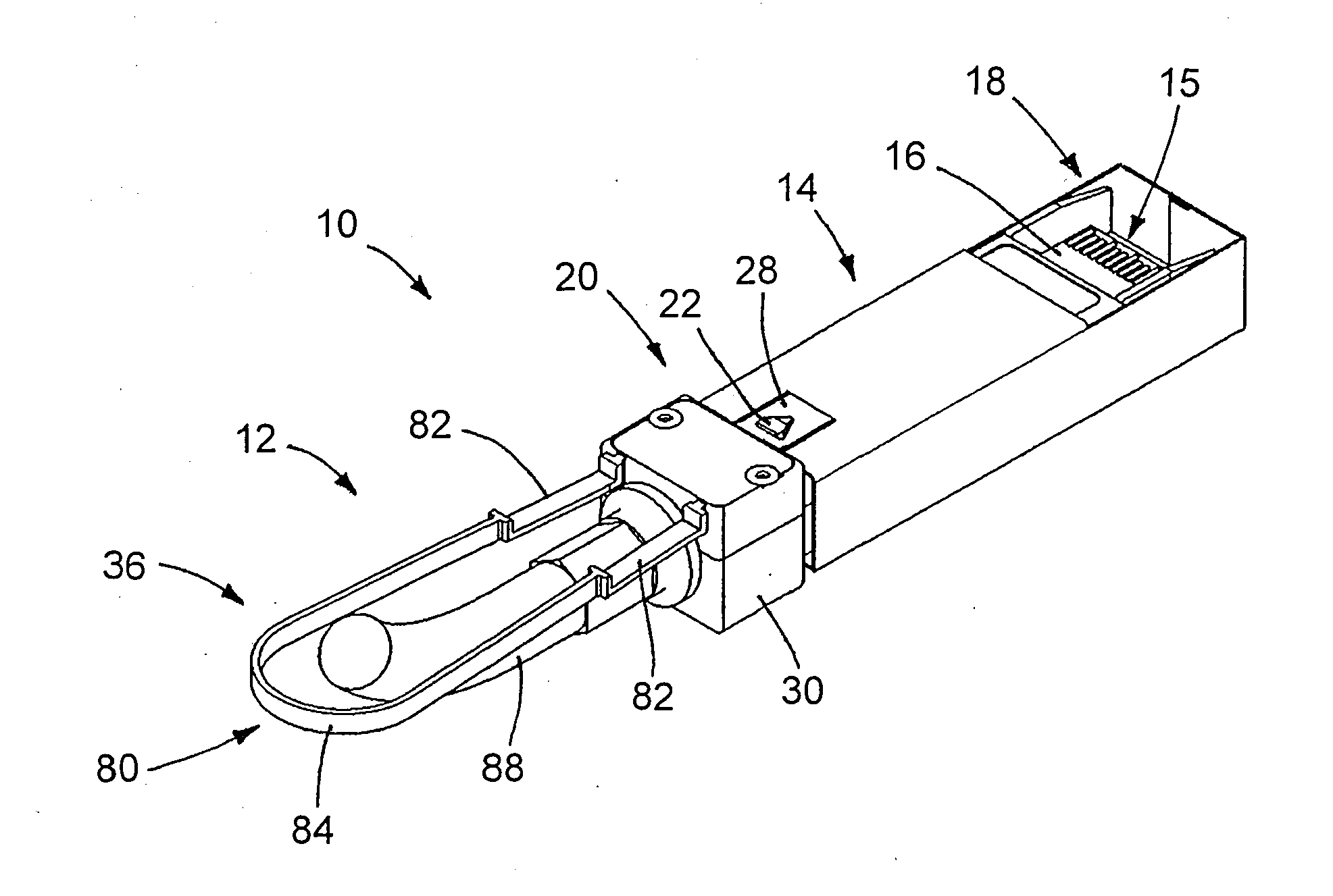 Electrical cable connector latch mechanism