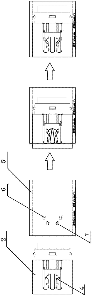 A locking structure for connector fitting insertion