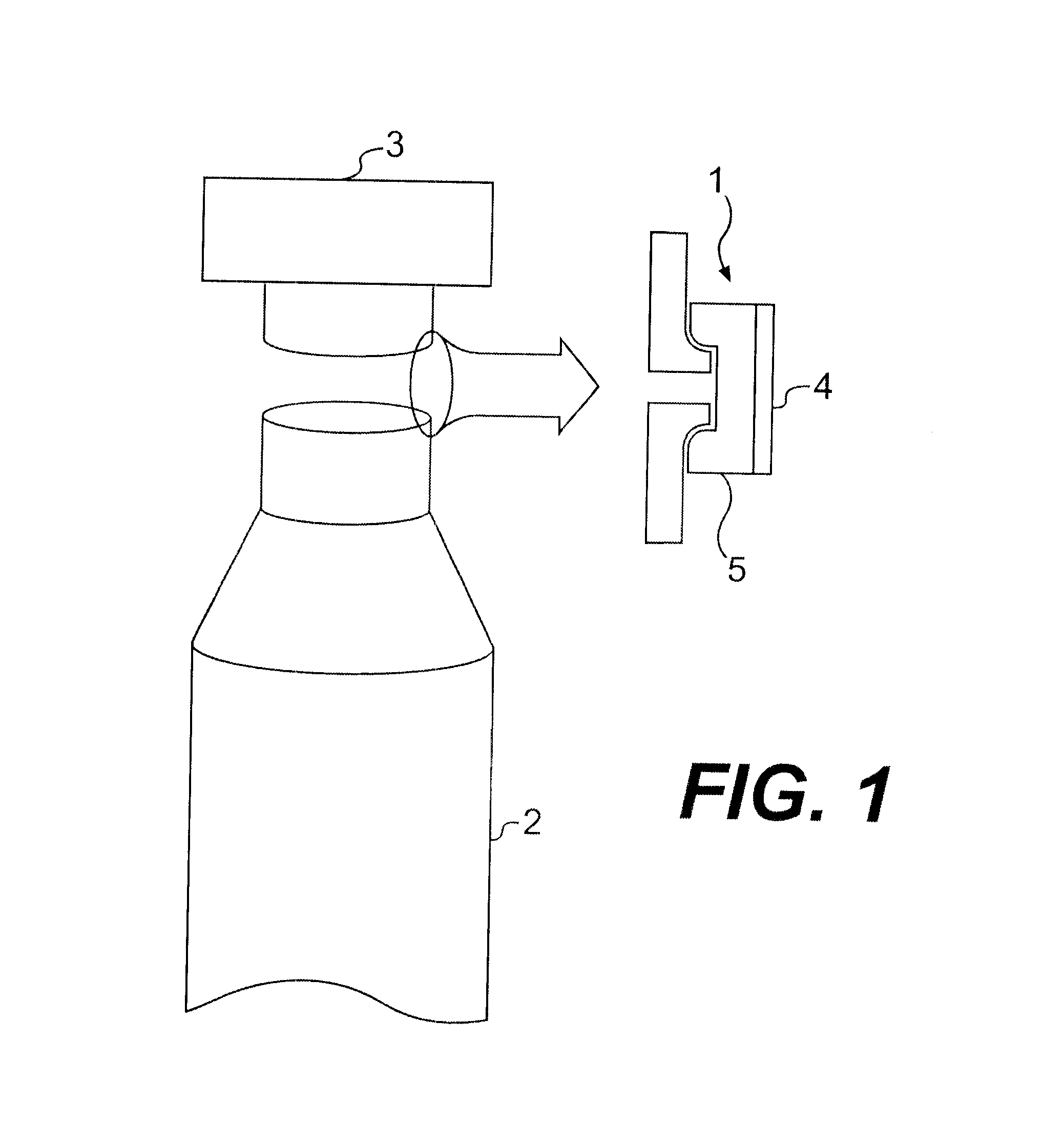Device and method for connecting two parts of a craft