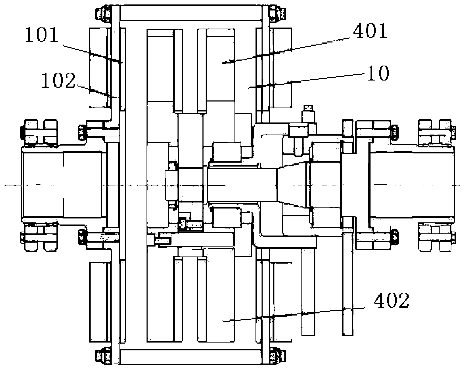 Magnetic coupling gearbox