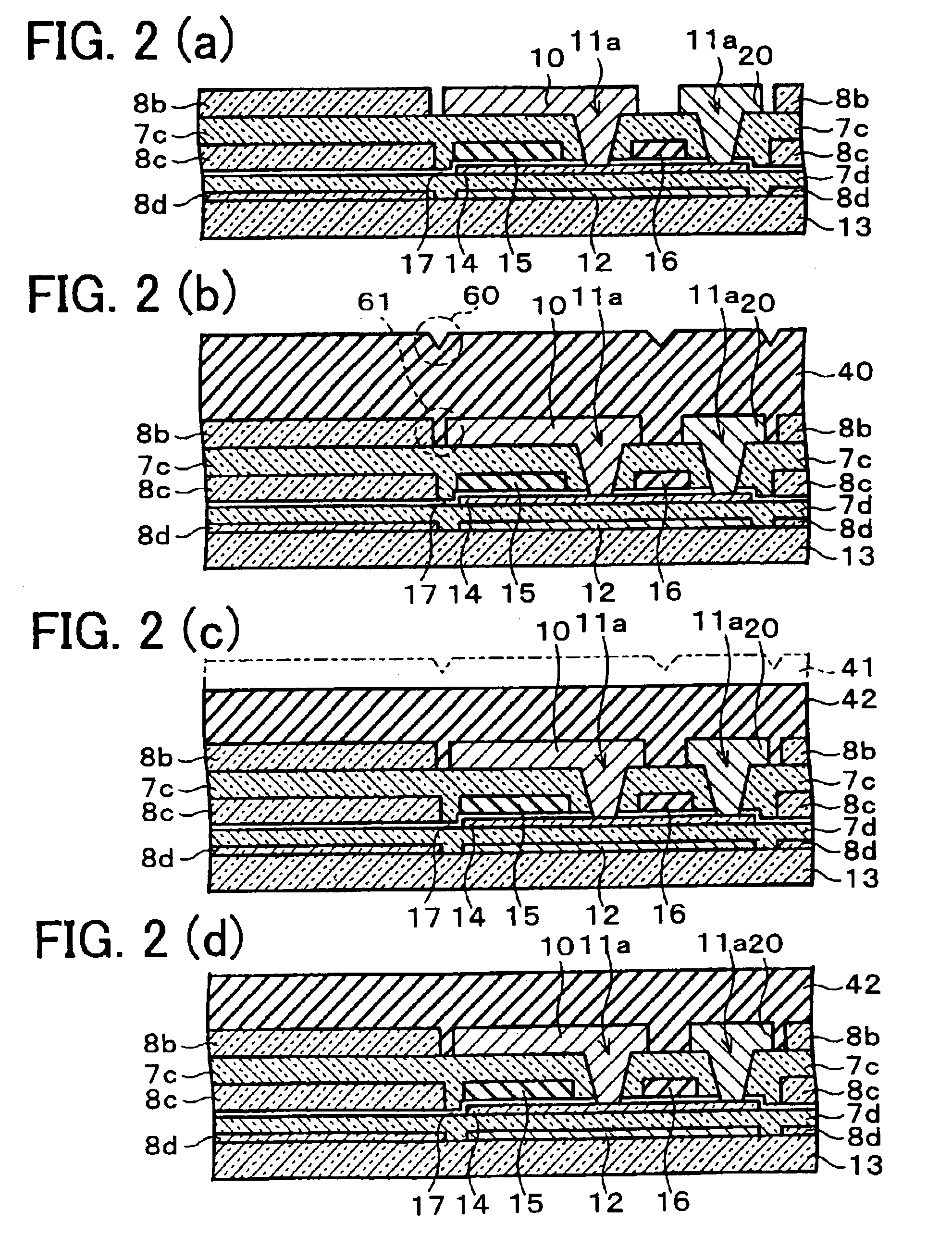 Substrate with a flattening film, display substrate, and method of manufacturing the substrates