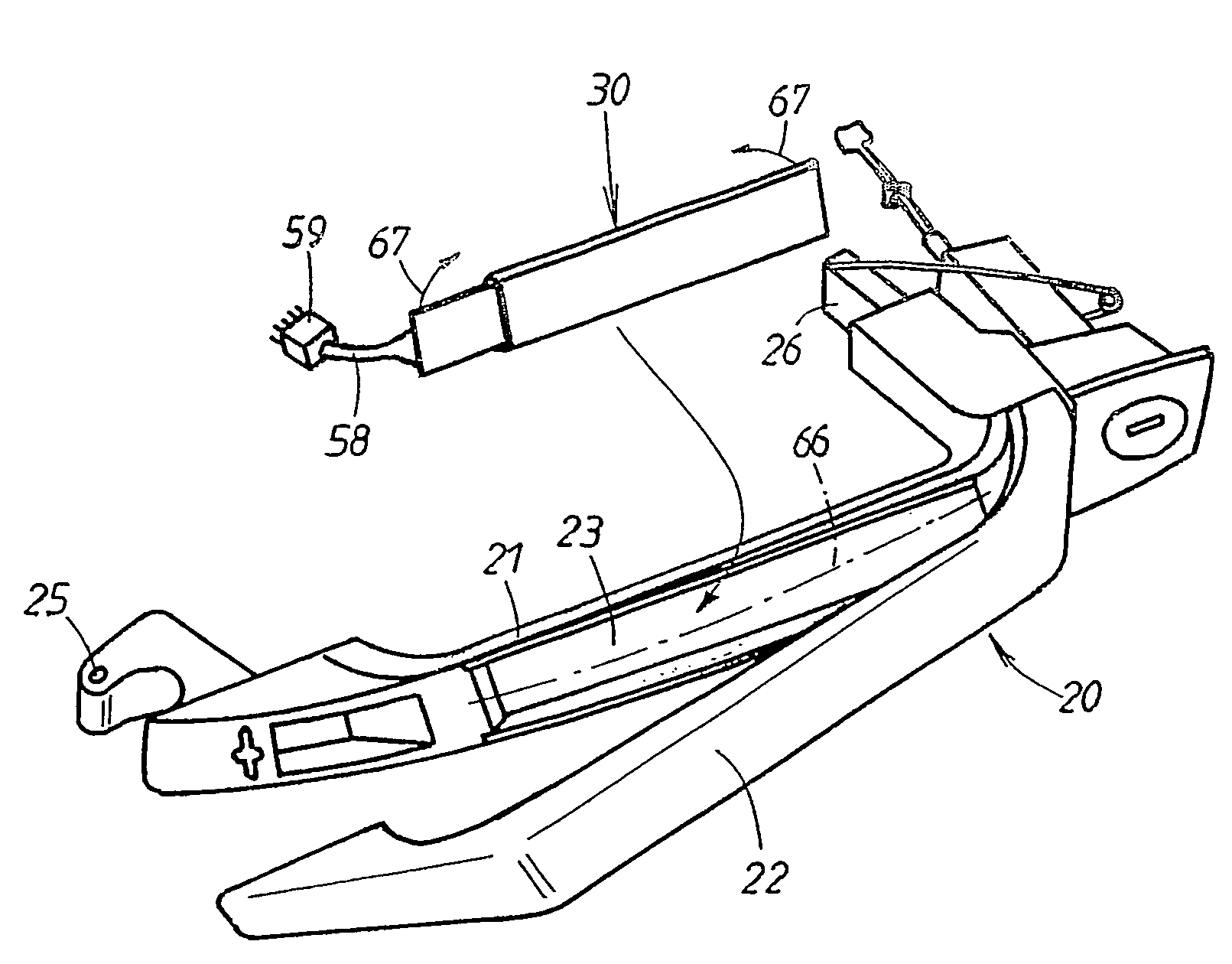Closing system for a door, lid or the like, particularly those of vehicles