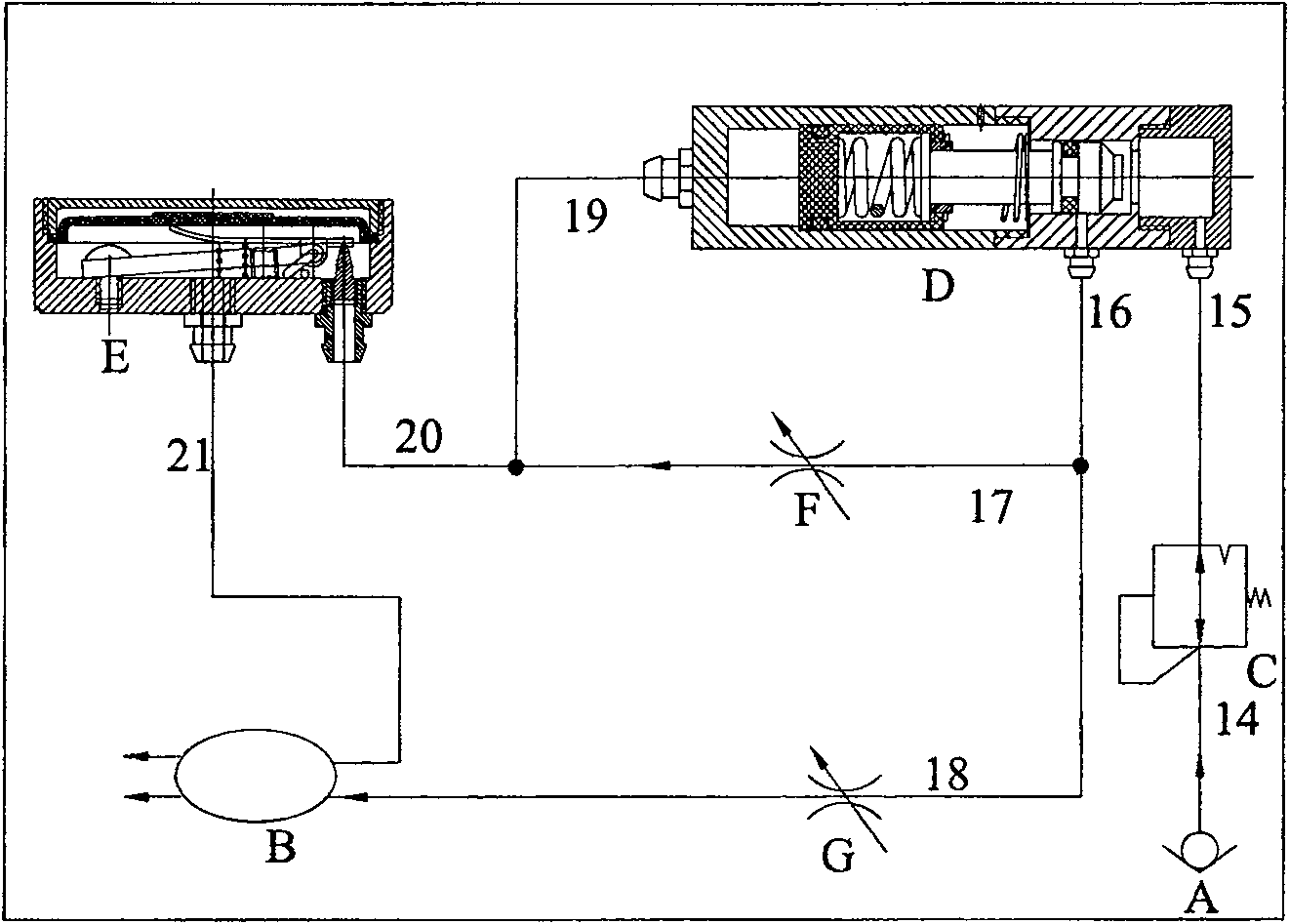 High response air controlled trigger device