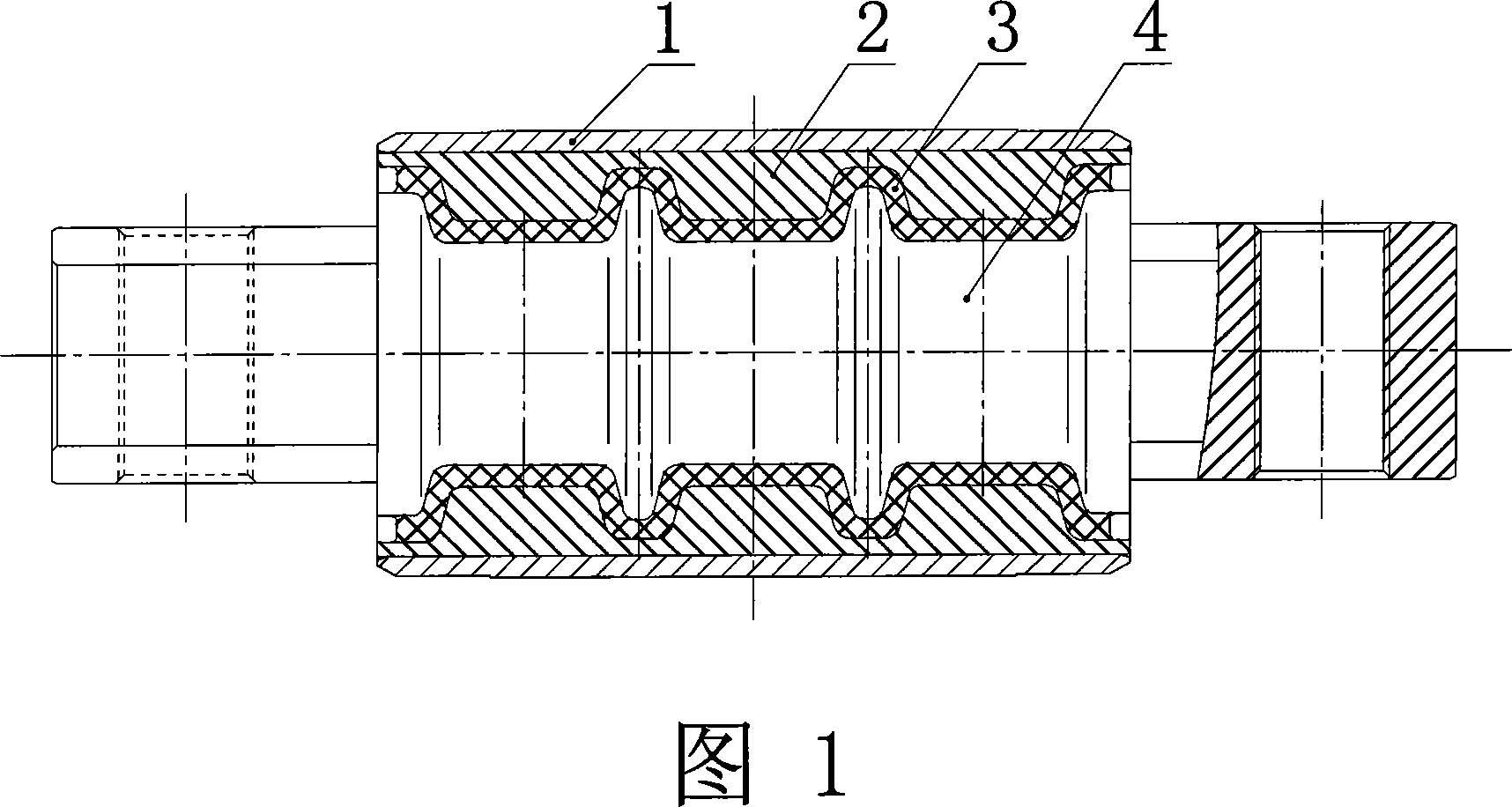 Flexuose combined spherical hinge and producing/assembling method of the same