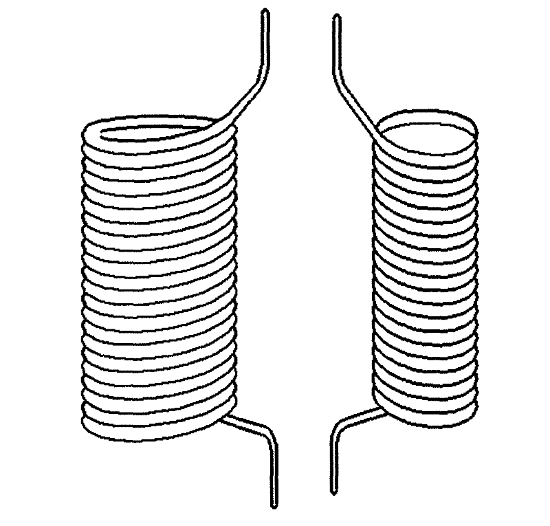 Tightly coupling hollow high-temperature superconducting inductor