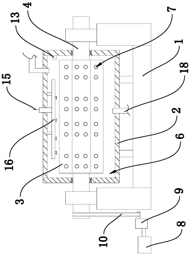 Anti-winding structure during leather washing treatment