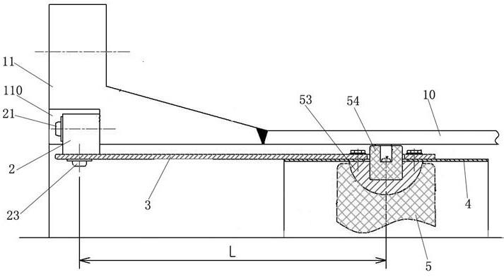 A three-support insulator fixing structure and gil