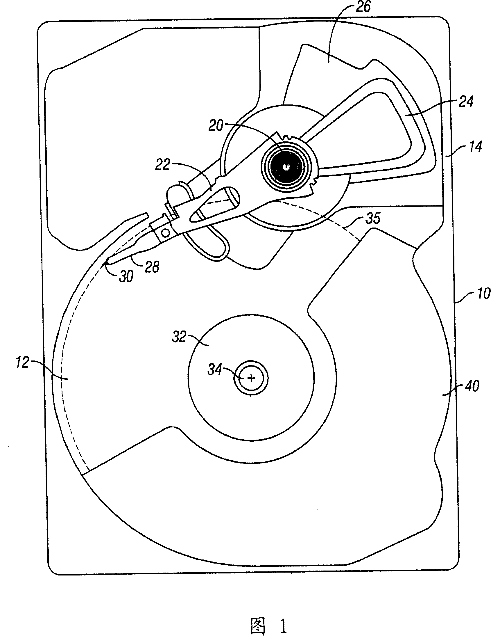 Data recording disk drive with nonplanar plate surfaces for damping out-of-plane disk vibration