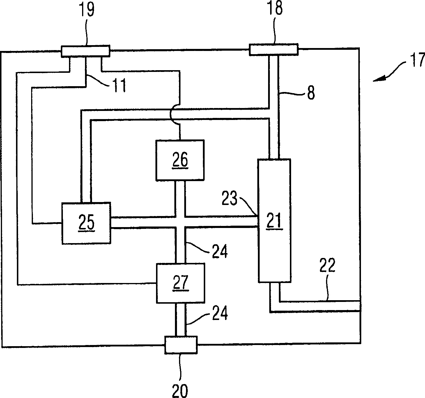 Device for handling components and method of controlling