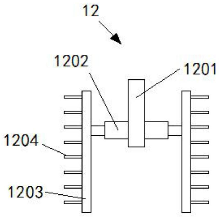 Treatment device for rapidly removing ammonia nitrogen from livestock and poultry wastewater