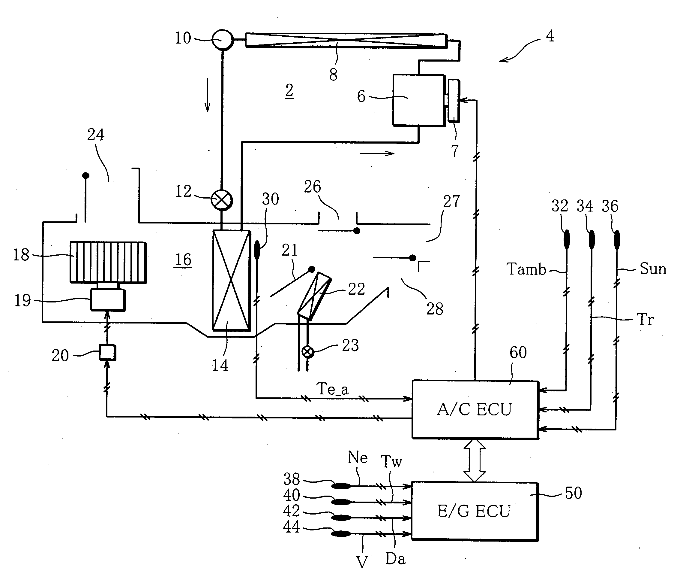 Air-conditioning system for vehicle