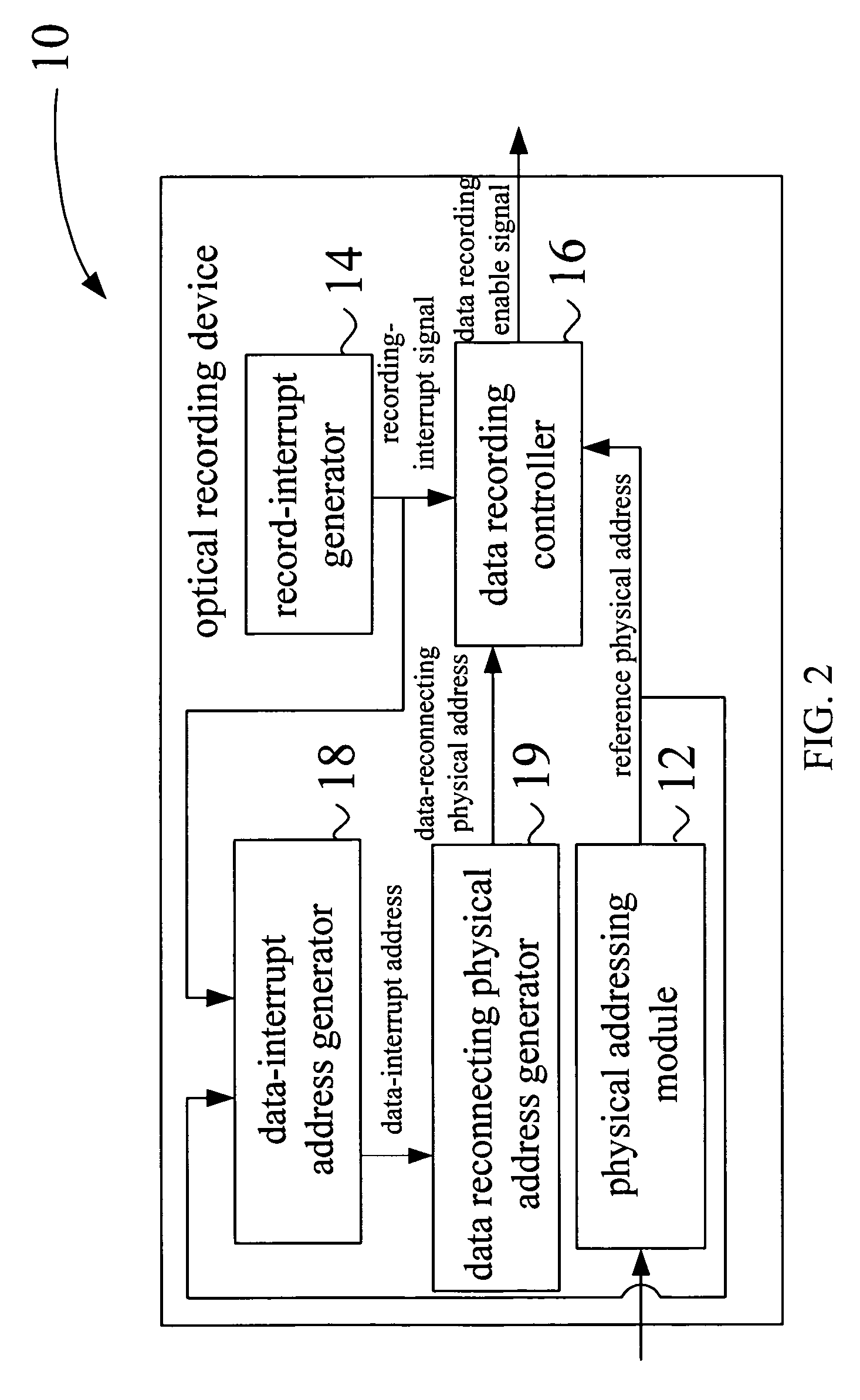 Device and method for connecting interrupted recording