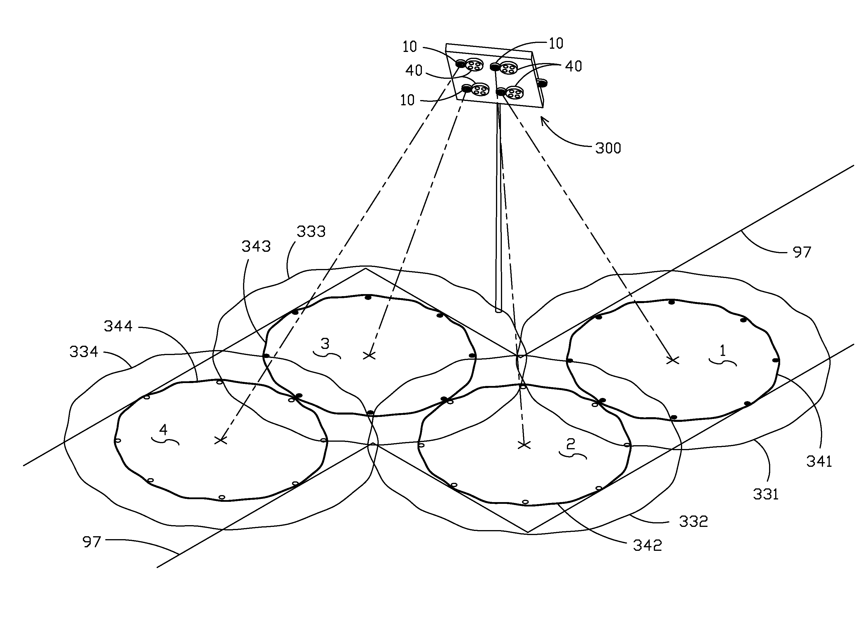 Method, system, and apparatus for aiming LED lighting