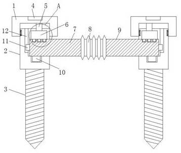 Medical orthopaedic clinical elastic spine internal fixation device