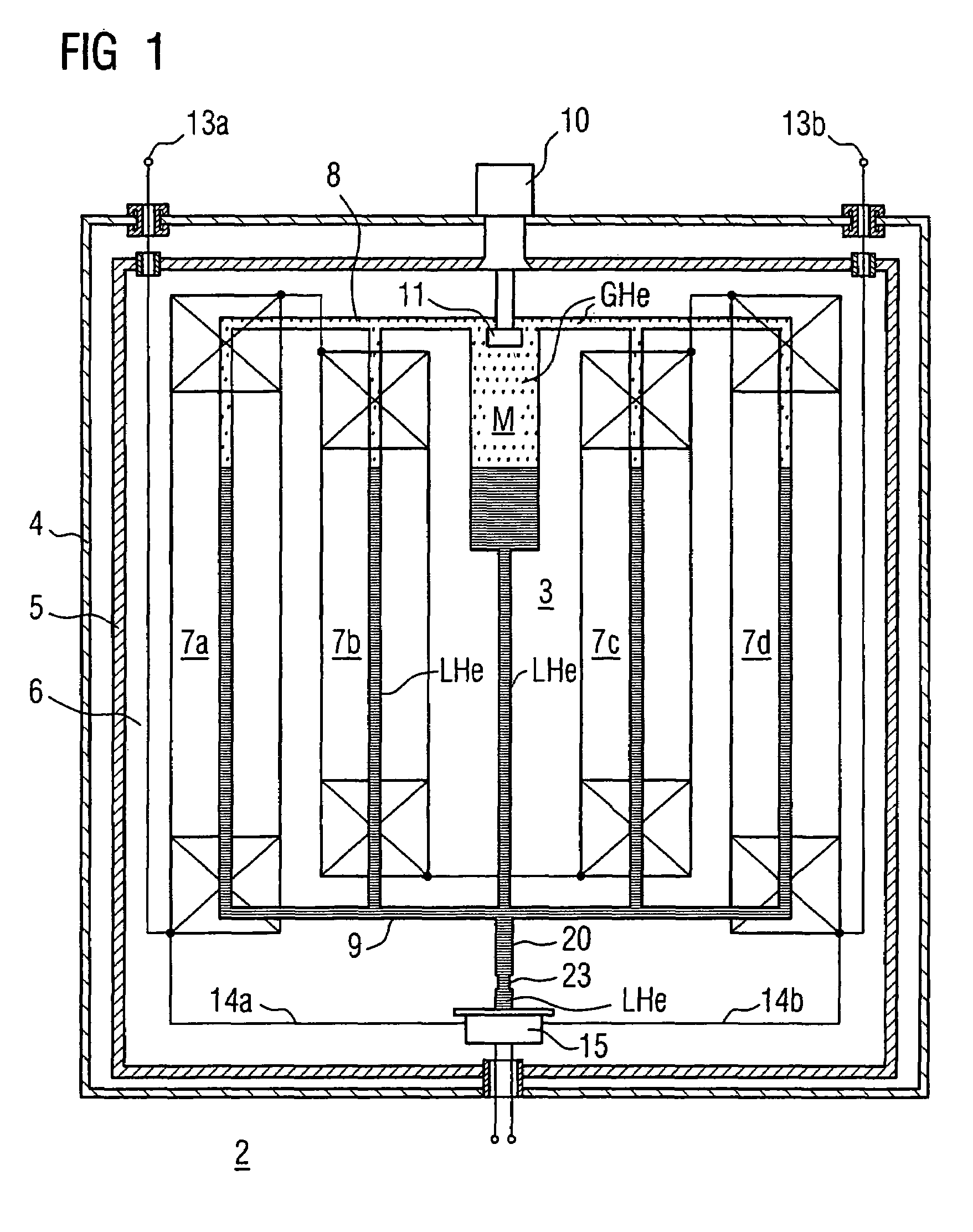 Superconducting device having cryosystem and superconducting switch