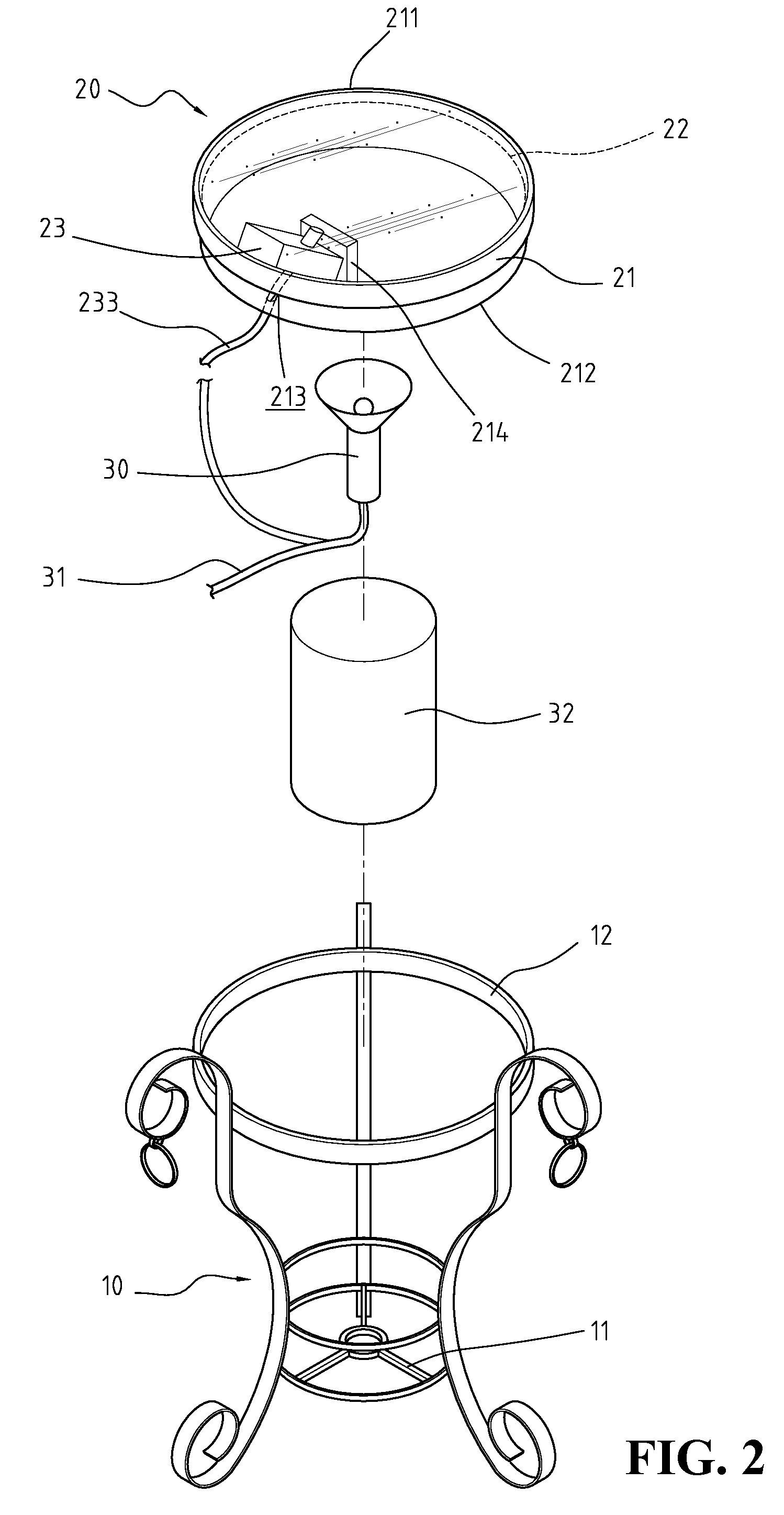 Lighting Device With Fluid Wave Projection