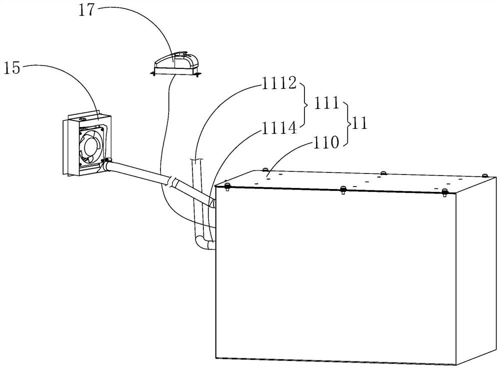 Cabinet air conditioner condensate water atomization system and cabinet air conditioner