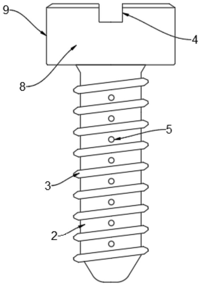Fastening screw capable of conveniently achieving width compensation