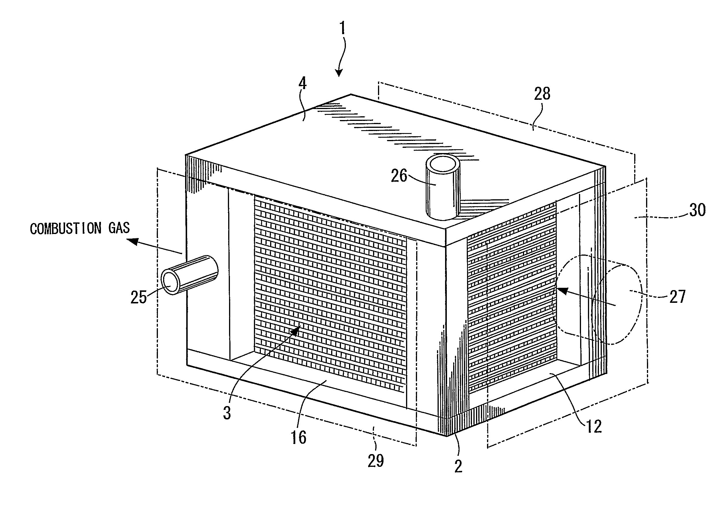 Fuel reformer suppressing uneven temperature distribution in reforming element