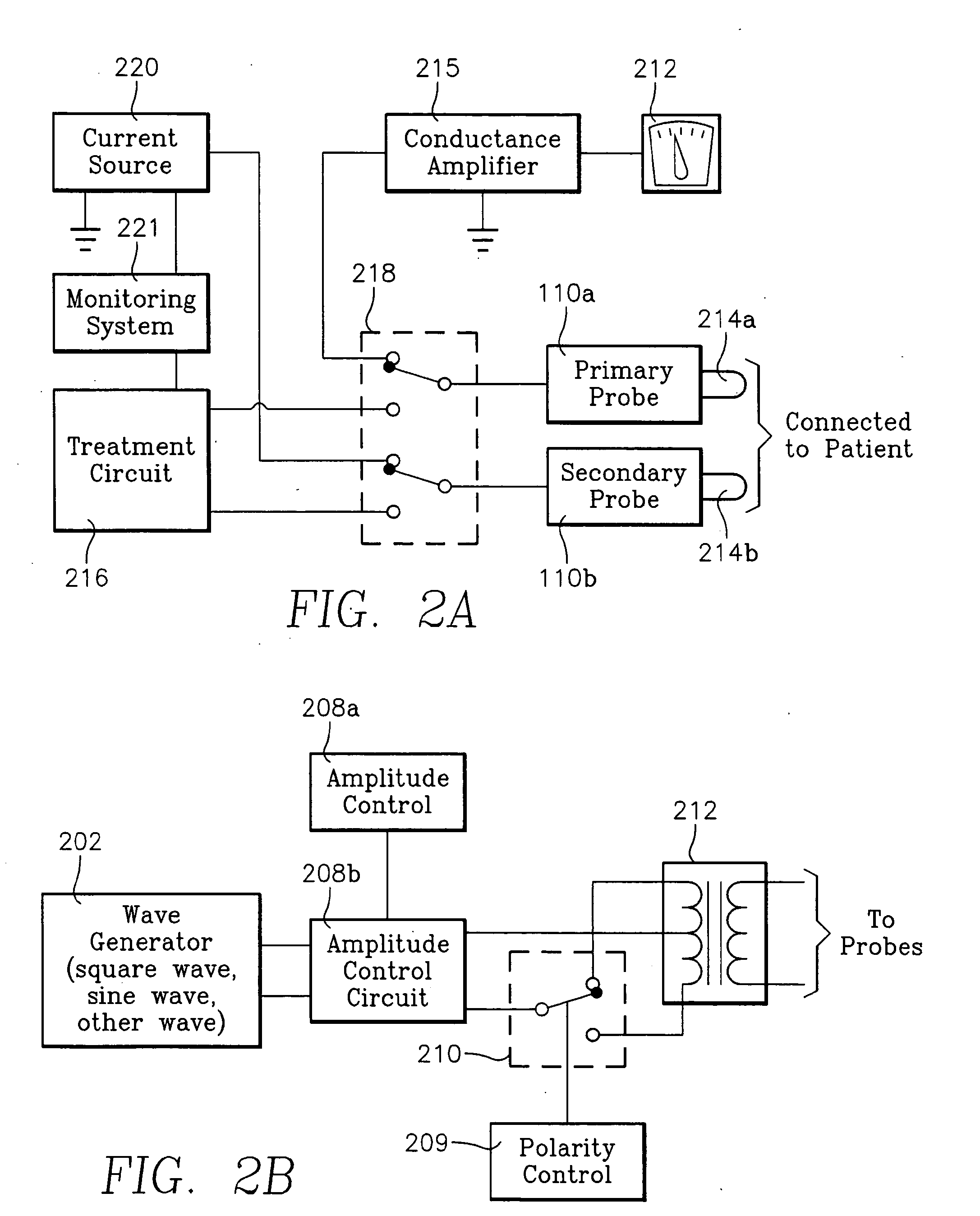 Device and method for the treatment of pain with electrical energy