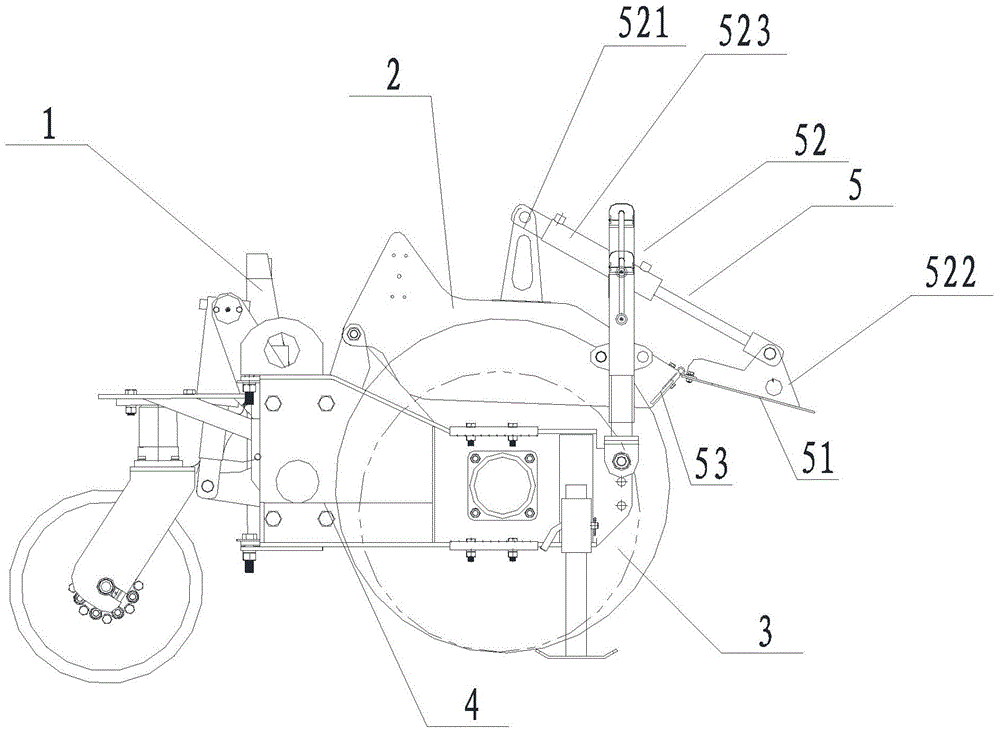 Snow blocking device of novel snow removal truck