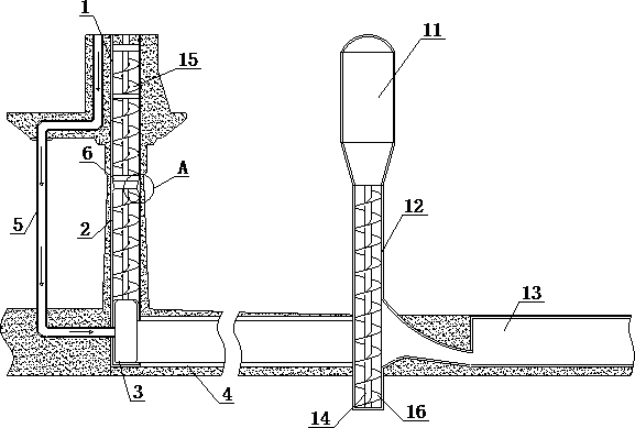 Double-shaft rotational flow energy dissipation spillway tunnel structure