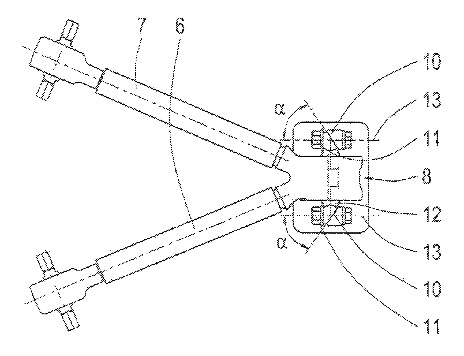 Motor vehicle having a vehicle frame and articulation arrangement