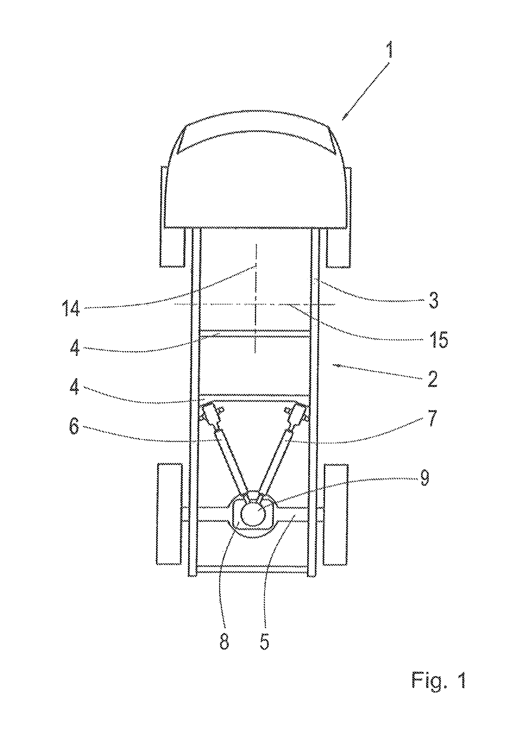 Motor vehicle having a vehicle frame and articulation arrangement