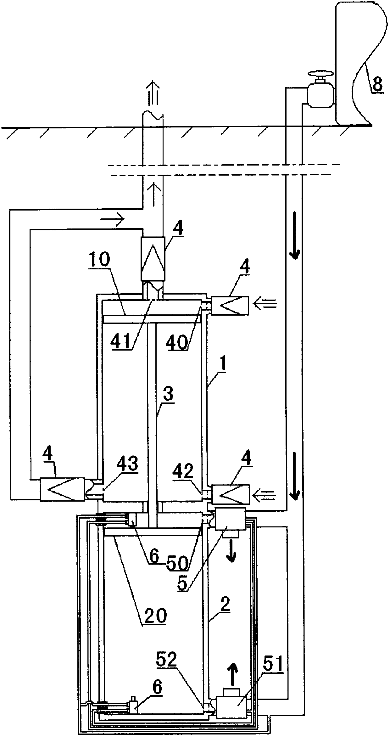 Reciprocating pneumatic water pump