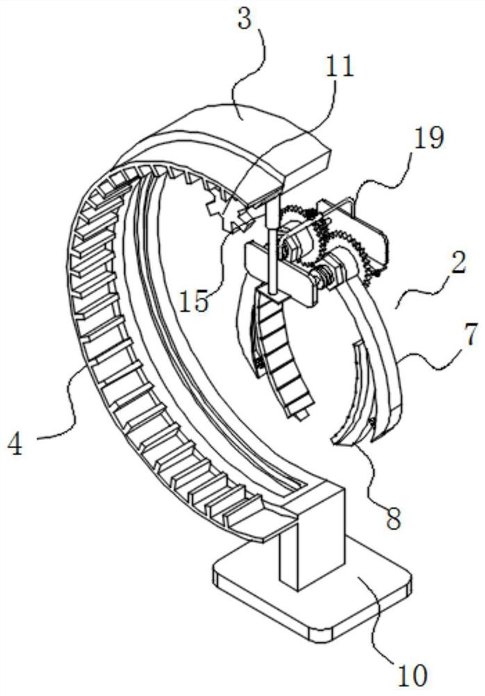 Part grabbing device for automatic production workshop