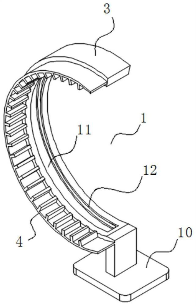 Part grabbing device for automatic production workshop