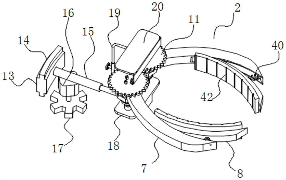 Part grabbing device for automatic production workshop