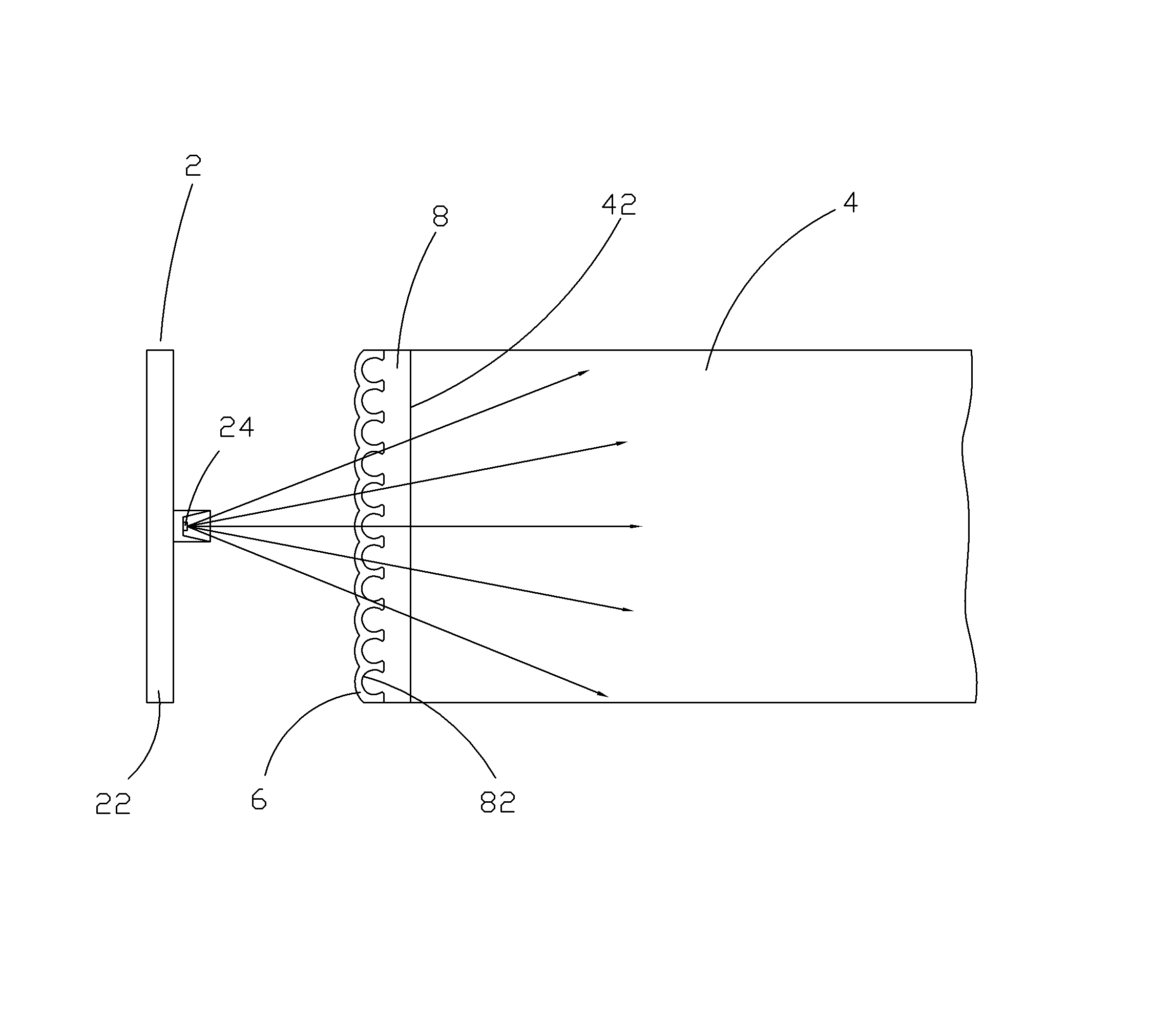 Lateral entering type backlight module