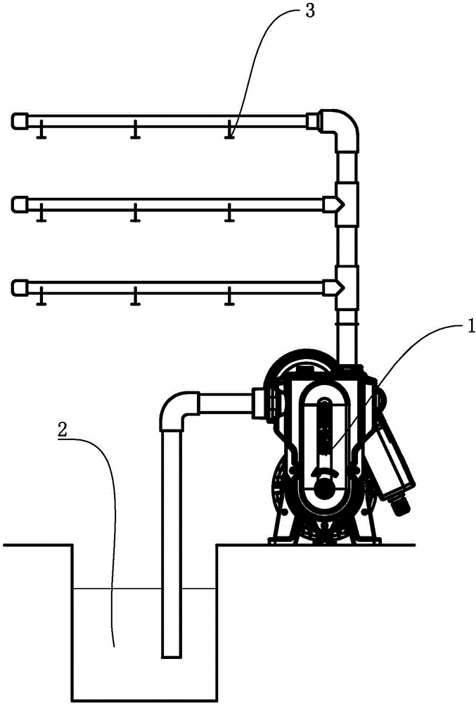 Water supply control method for water pump